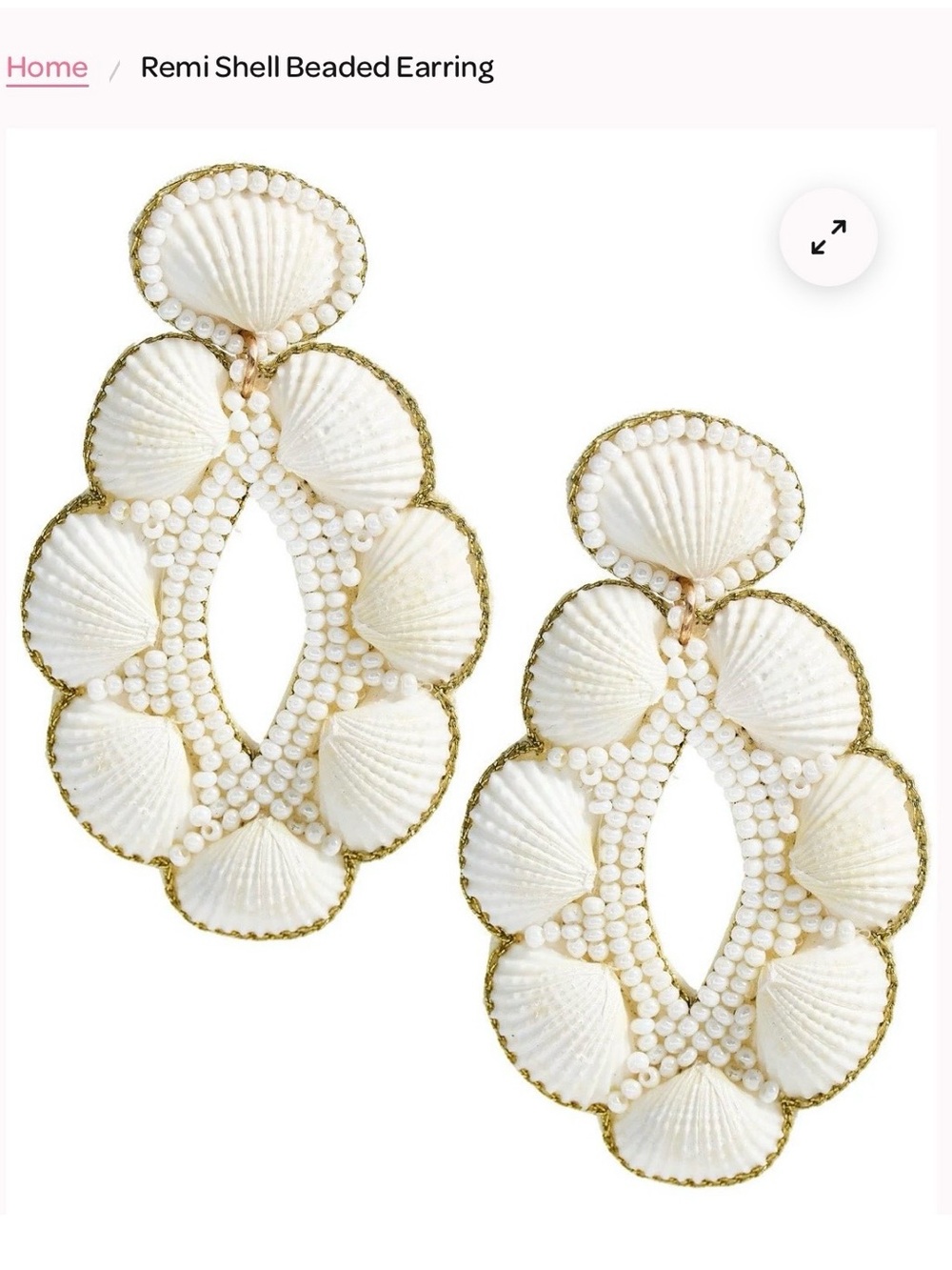 Brand new! Remi Shell Beaded Earrings